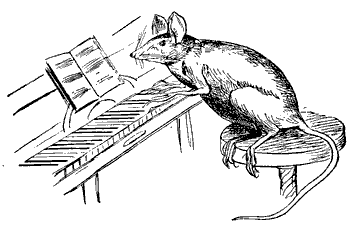 free public domain image cartoon rat playing piano score instrument musician rodent
