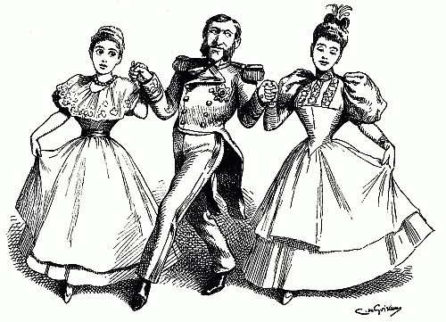 free public domain image waltz dancers threesome menage a trois triad 